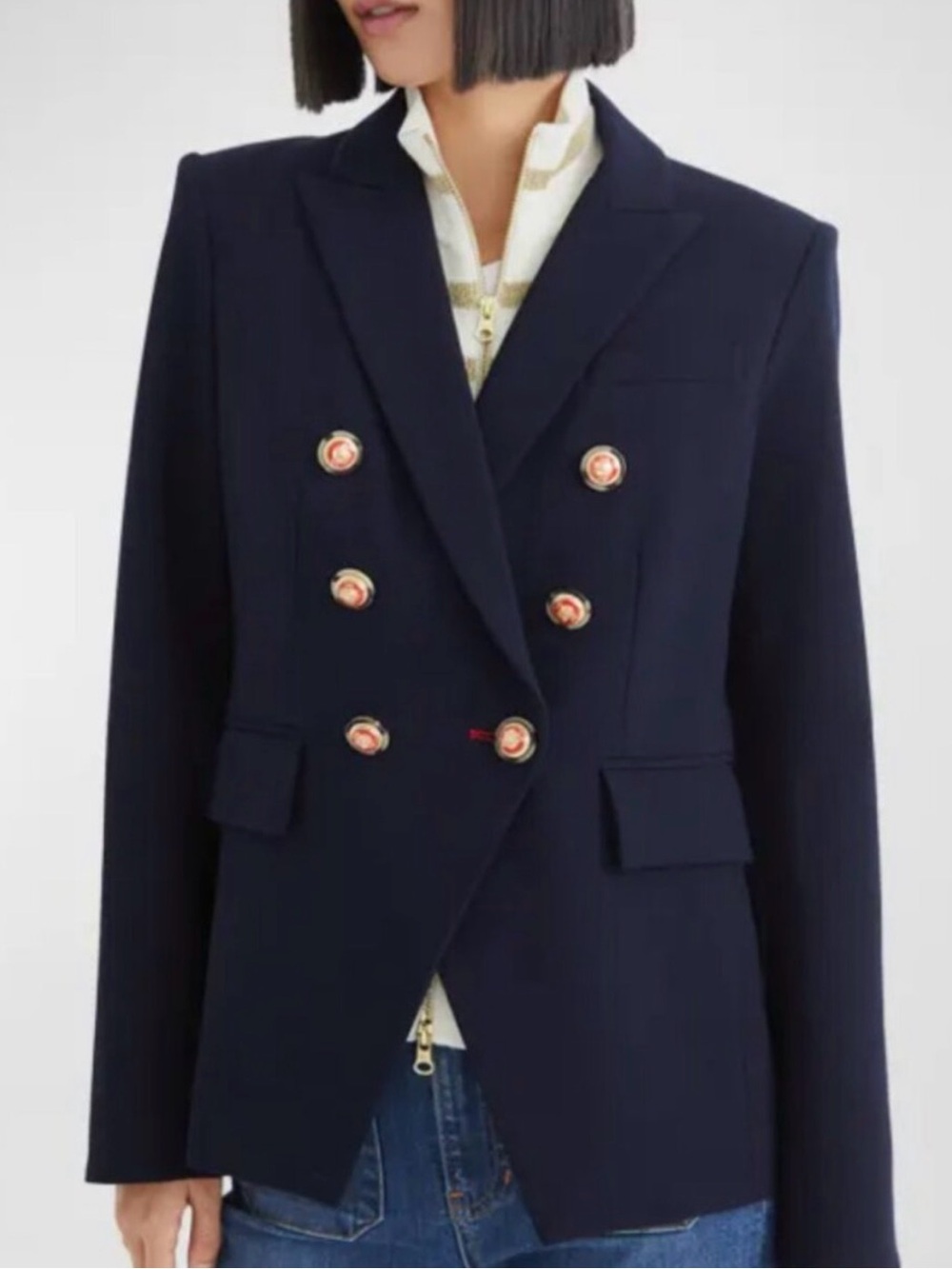 Veronica Beard x Wonder Woman Exclusive Navy Miller Jacket